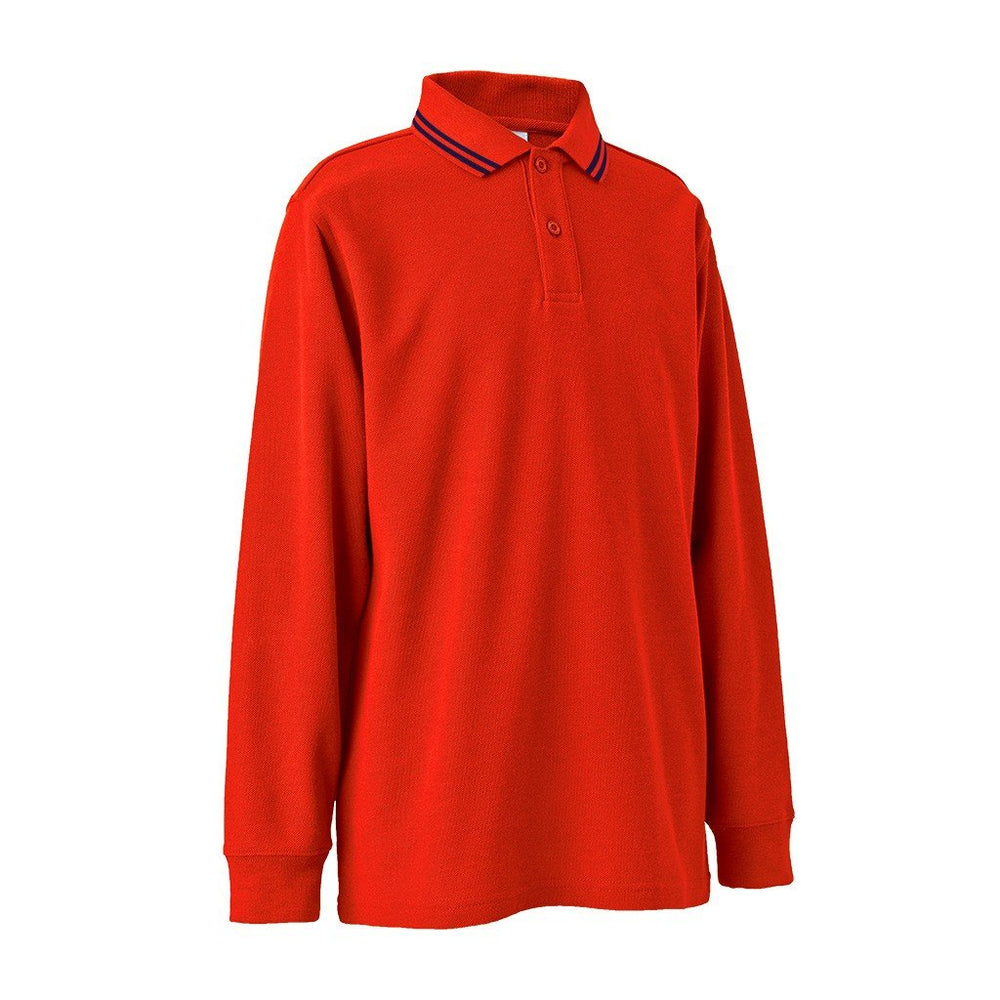 Long Sleeve Polo Shirt with Striped Collar MALVERN – Spartan